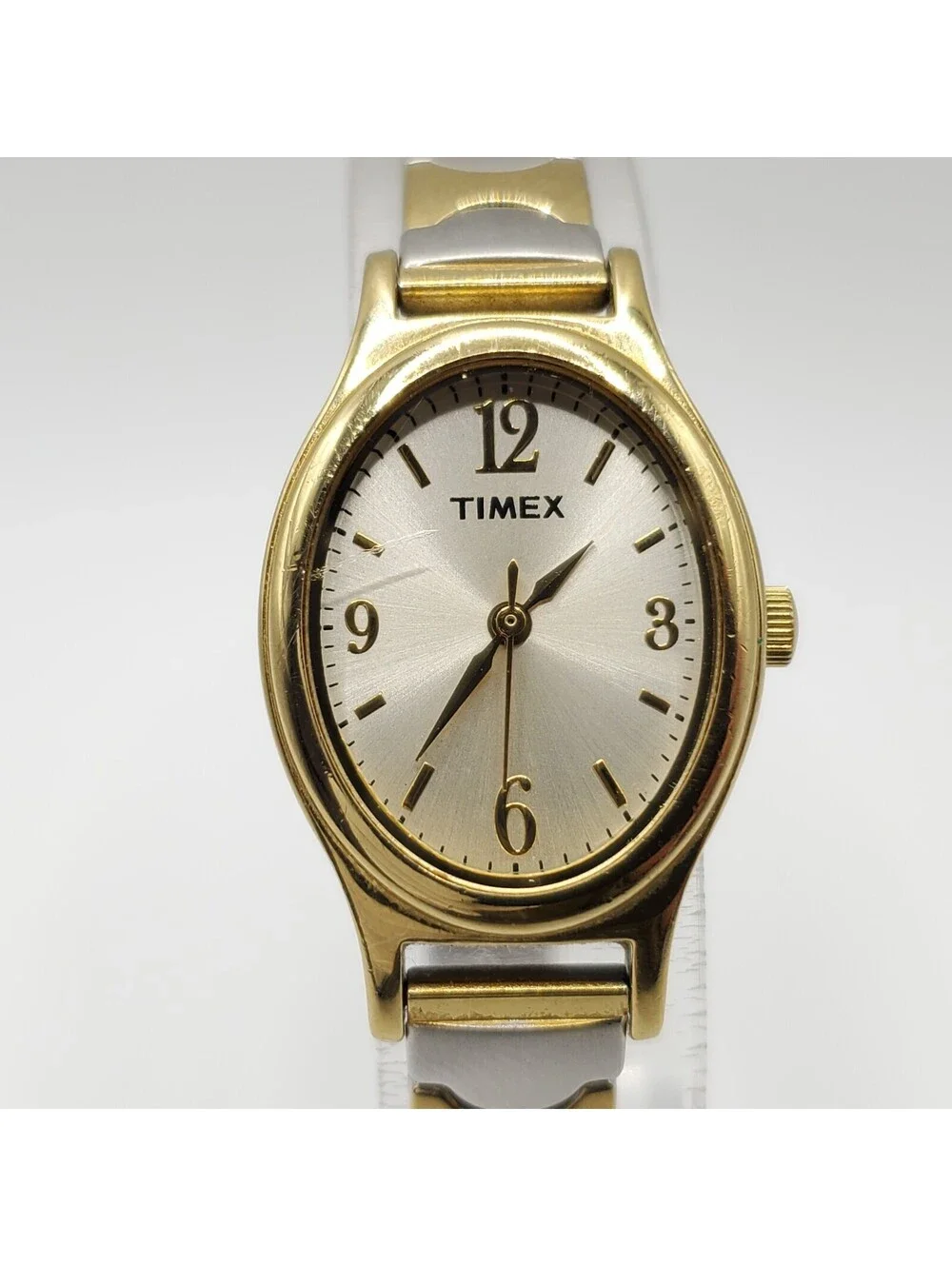 Timex Quartz Cavatina Womens Watch Two-Tone 21mm New Battery